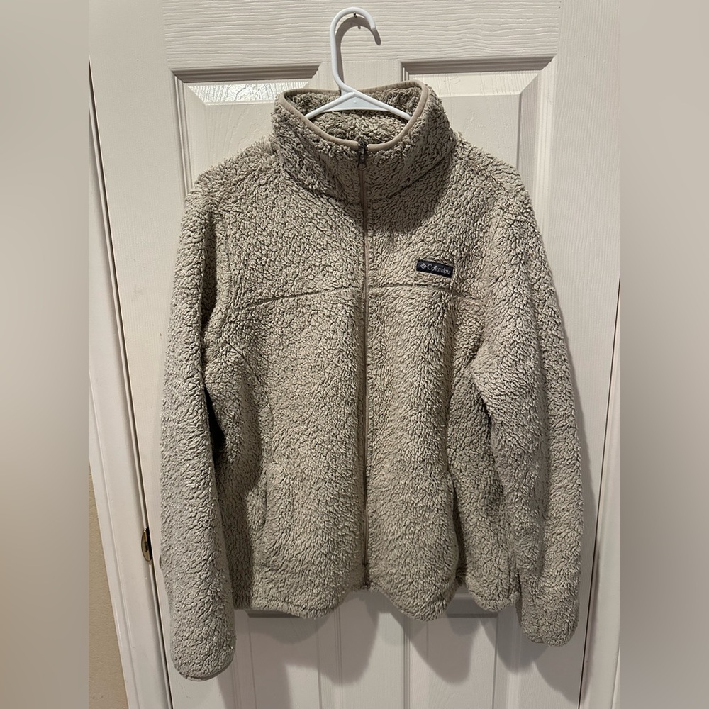 Columbia Tan Sherpa Fleece Jacket